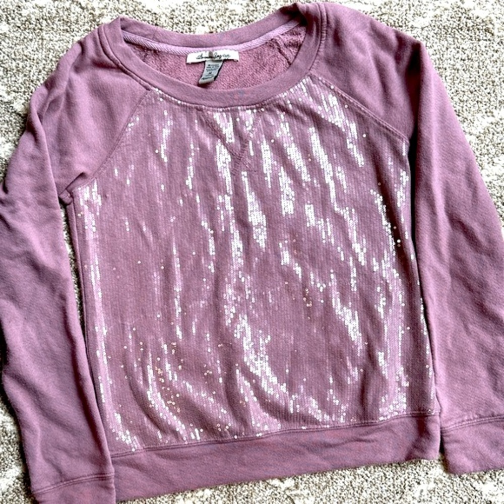 M American Rag top, sequins sequined front shirt